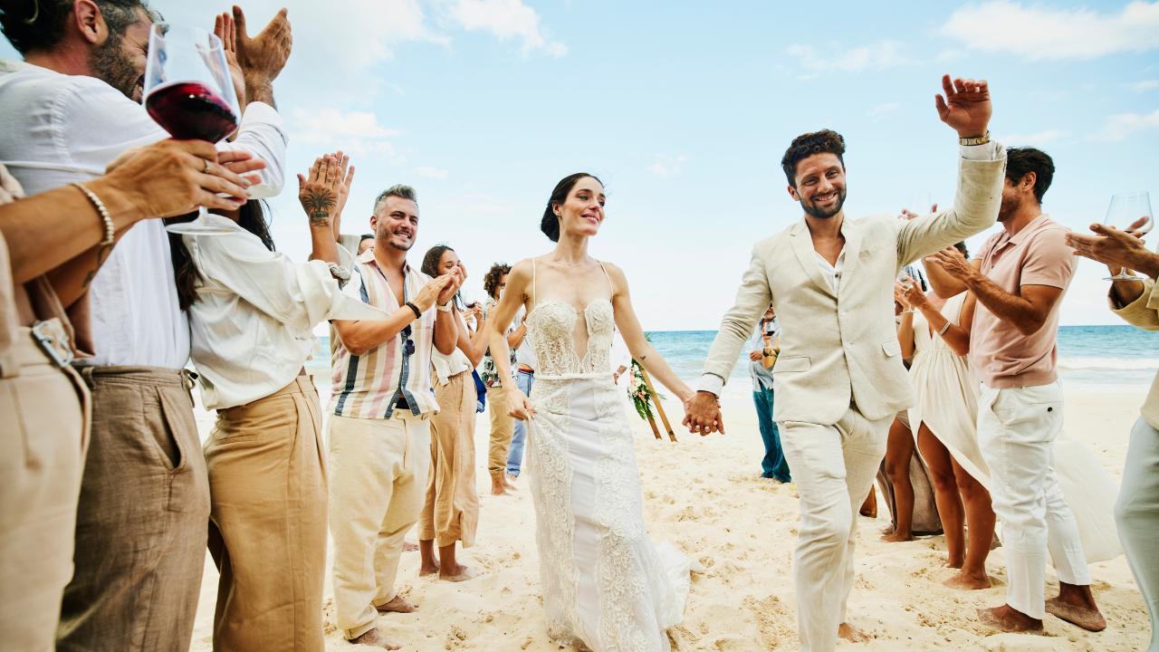 Beach wedding party dress sale